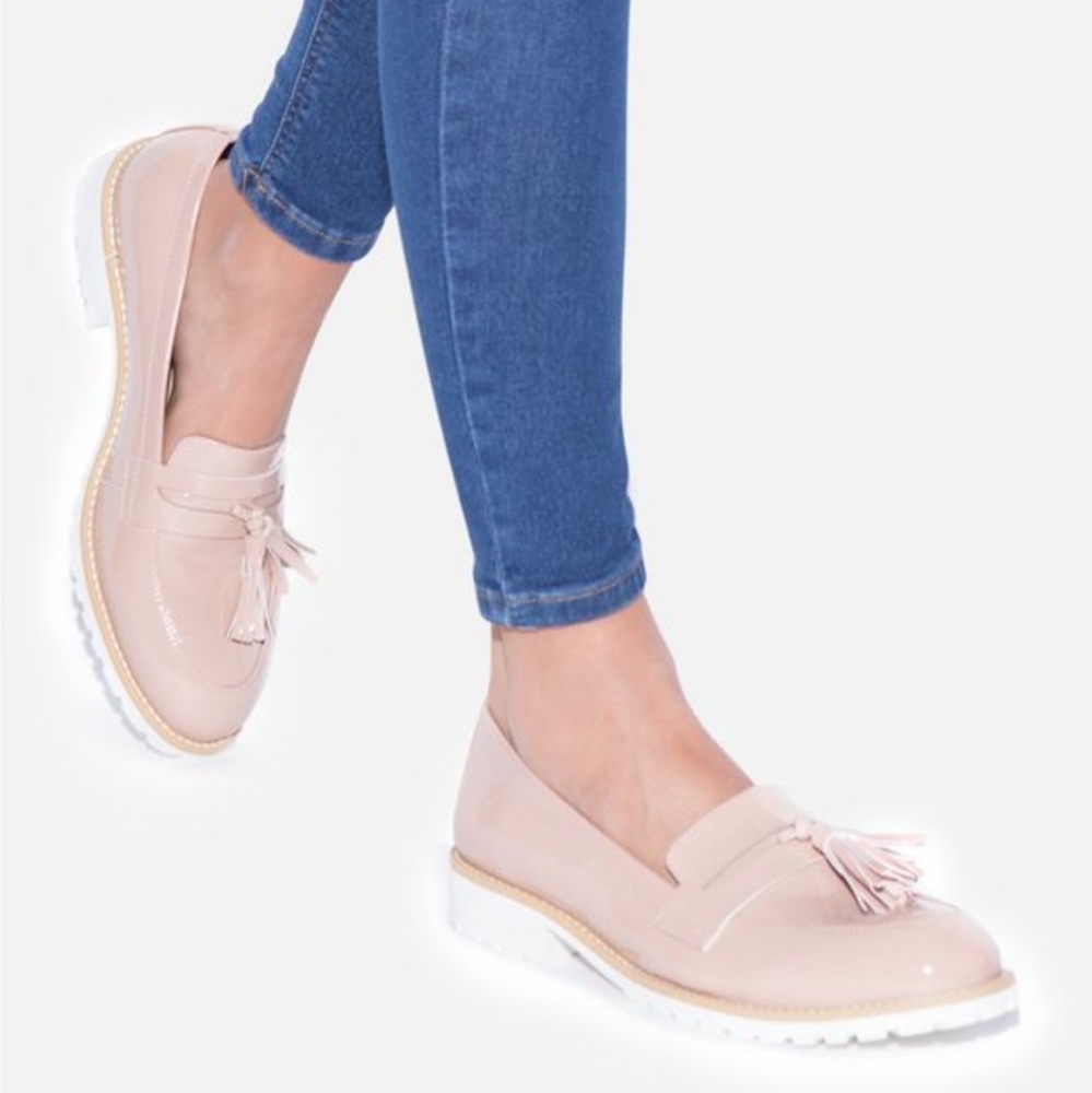 Blush Patent Leather Loafer